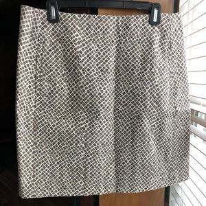 Ann Taylor Loft Cotton Print Skirt, Size 10